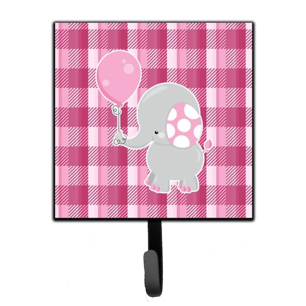 Carolines Treasures Elephant With Pink Balloon Leash or Key Holder - BB6948SH4