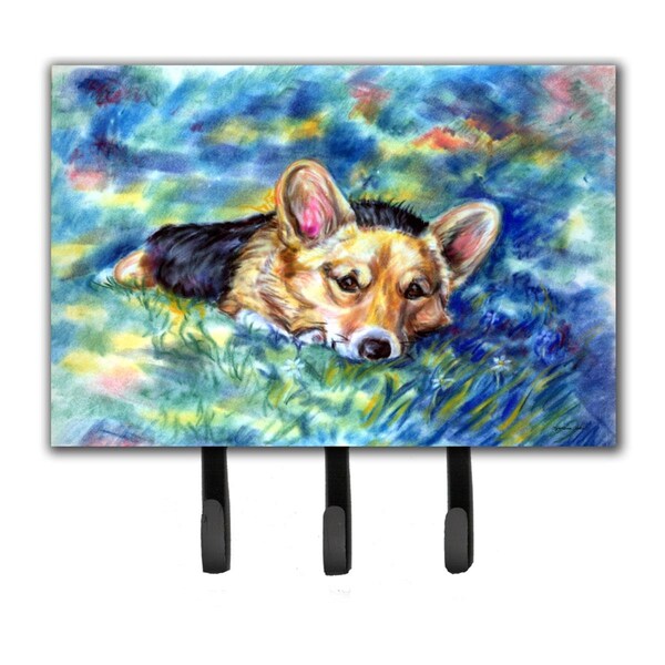 Carolines Treasures Corgi Tuckered Out Leash or Key Holder - 7409TH68