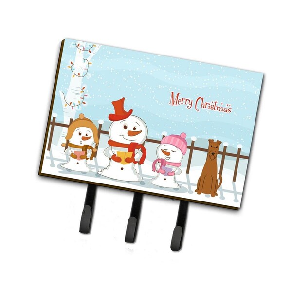 Carolines Treasures Merry Christmas Carolers Irish Terrier Leash or Key Holder - BB2393TH68