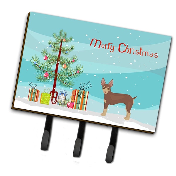 Carolines Treasures Miniature Fox Terrier Christmas Tree Leash or Key Holder - CK3474TH68