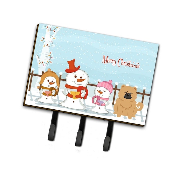 Carolines Treasures Merry Christmas Carolers Chow Chow Cream Leash or Key Holder - BB2475TH68