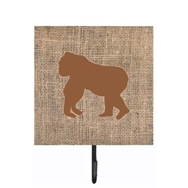 Carolines Treasures Gorilla Burlap and Brown Leash Or Key Holder - BB1129-BL-BN-SH4