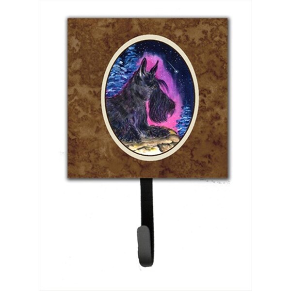 Jensendistributionservices Starry Night Scottish Terrier Leash Holder Or Key Hook - MI1656368