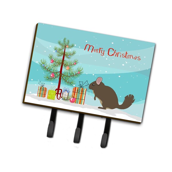 Carolines Treasures Chinchilla Christmas Leash or Key Holder - BB9242TH68