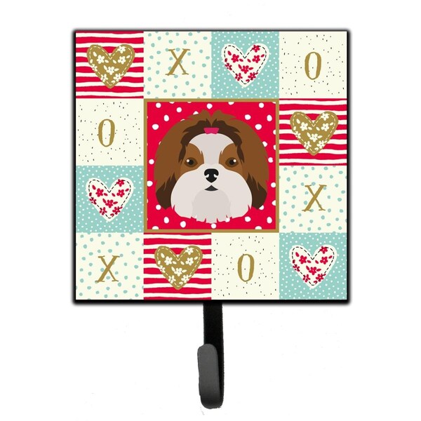 Carolines Treasures 4.25 x 1 x 7 in. Imperial Shih Tzu Love Leash or Key Holder - CK5206SH4