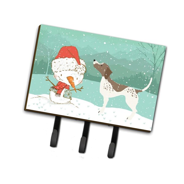 Jensendistributionservices German Shorthair Snowman Christmas Leash or Key Holder - MI1715257