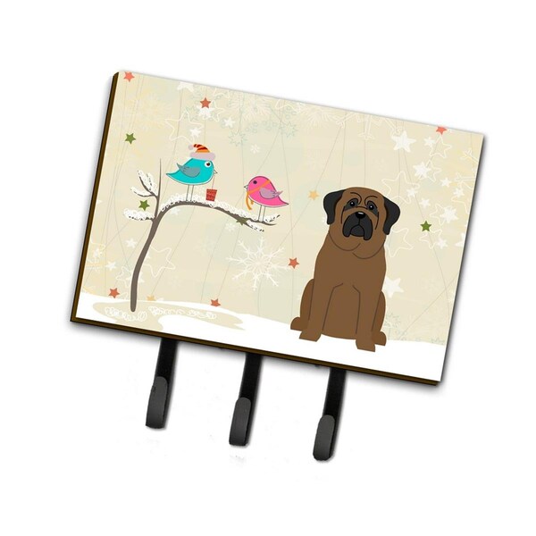 Jensendistributionservices Christmas Presents Between Friends Bullmastiff Leash or Key Holder - MI2100715