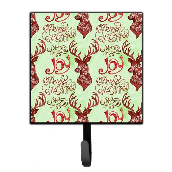 Carolines Treasures Merry Christmas Joy Reindeer Leash or Key Holder, 4.25 x 1 x 7 in. - BB7488SH4