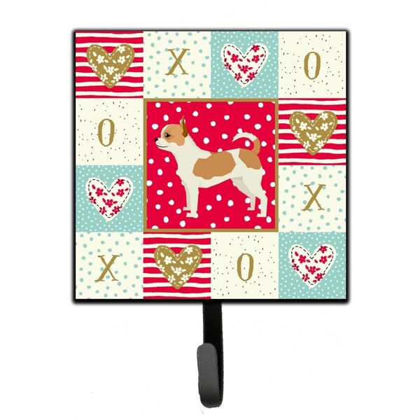 Carolines Treasures 4.25 x 1 x 7 in. Chihuahua Love Leash or Key Holder - CK5920SH4