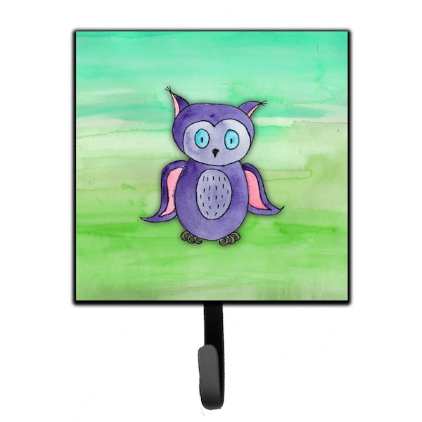 Carolines Treasures Purple Owl Watercolor Leash or Key Holder - BB7429SH4