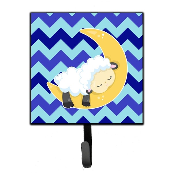 Jensendistributionservices Sheep on Moon Chevron Leash or Key Holder - MI1656732