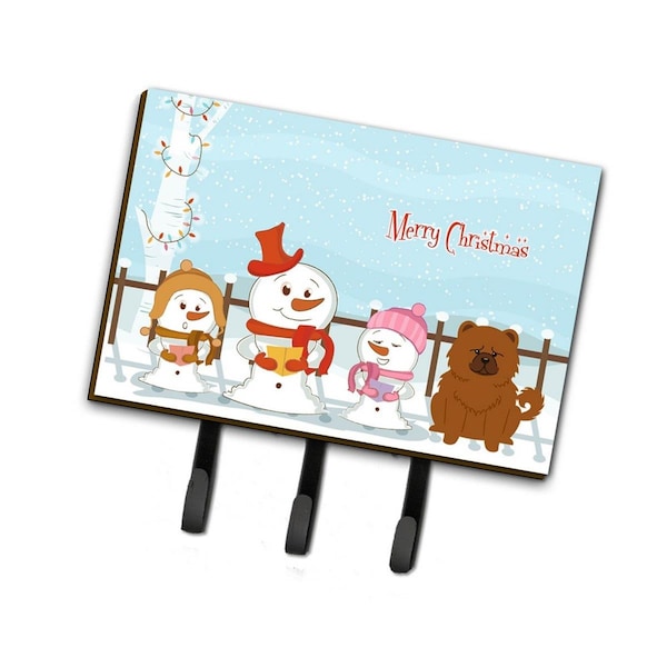 Carolines Treasures Merry Christmas Carolers Chow Chow Red Leash or Key Holder - BB2473TH68
