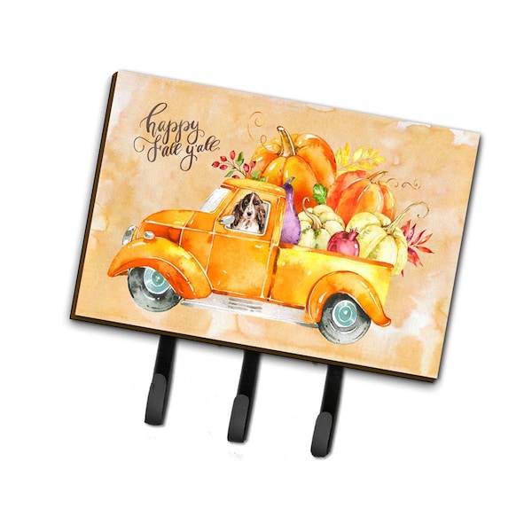 Carolines Treasures Fall Harvest Brown Parti Cocker Spaniel Leash or Key Holder - CK2659TH68