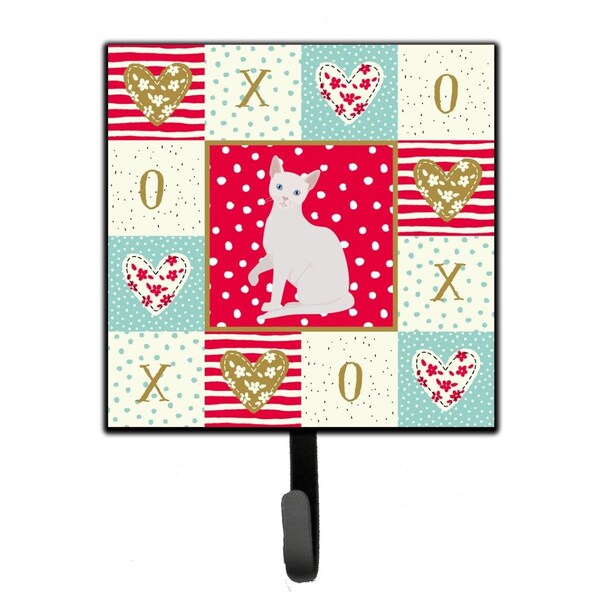 Carolines Treasures 4.25 x 1 x 7 in. Arabian Mau Cat Love Leash or Key Holder - CK5739SH4