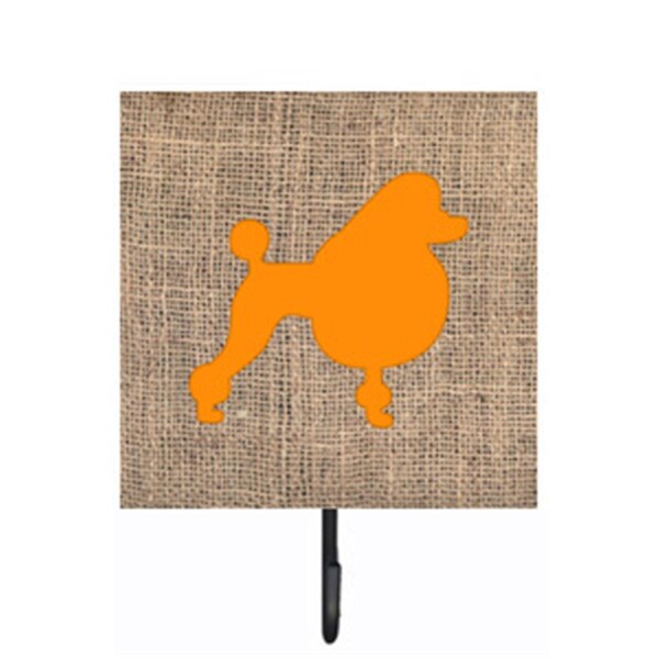 Micasa Poodle Burlap And Orange Leash Or Key Holder - MI227153