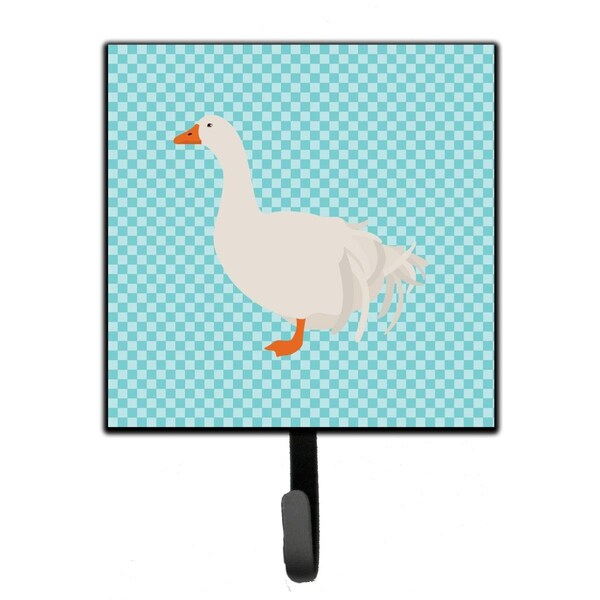 Carolines Treasures Sebastopol Goose Blue Check Leash or Key Holder - BB8076SH4