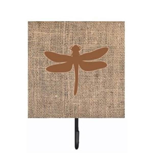 Carolines Treasures Dragonfly Burlap and Brown Leash Or Key Holder - BB1062-BL-BN-SH4