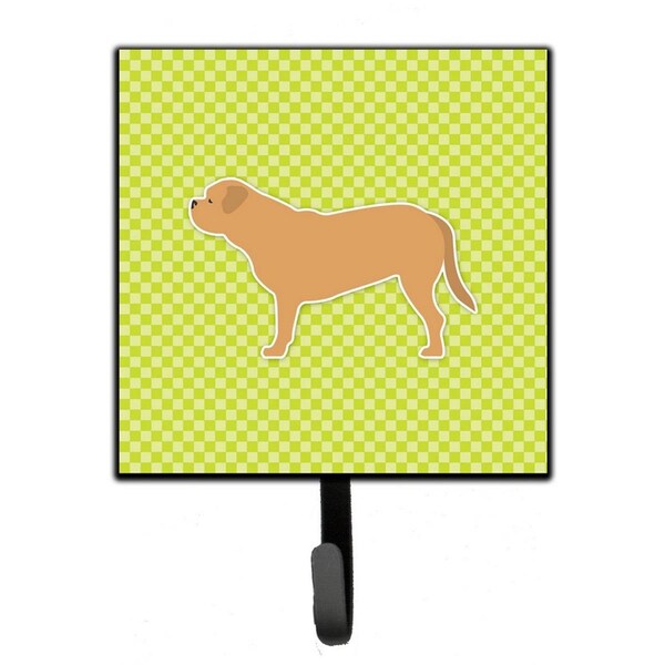 Carolines Treasures Dogue de Bordeaux Checkerboard Green Leash or Key Holder - BB3870SH4