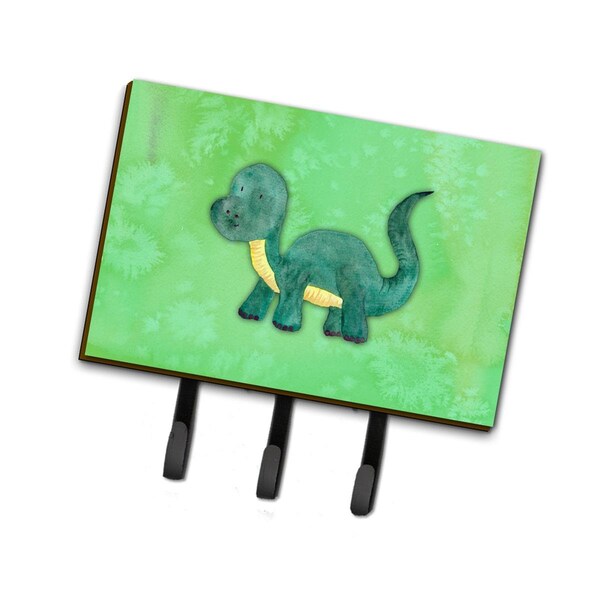 Carolines Treasures Brontosaurus Watercolor Leash or Key Holder - BB7404TH68