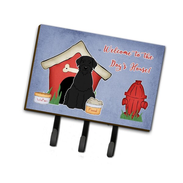 Carolines Treasures Dog House Collection Giant Schnauzer Leash or Key Holder - BB2820TH68