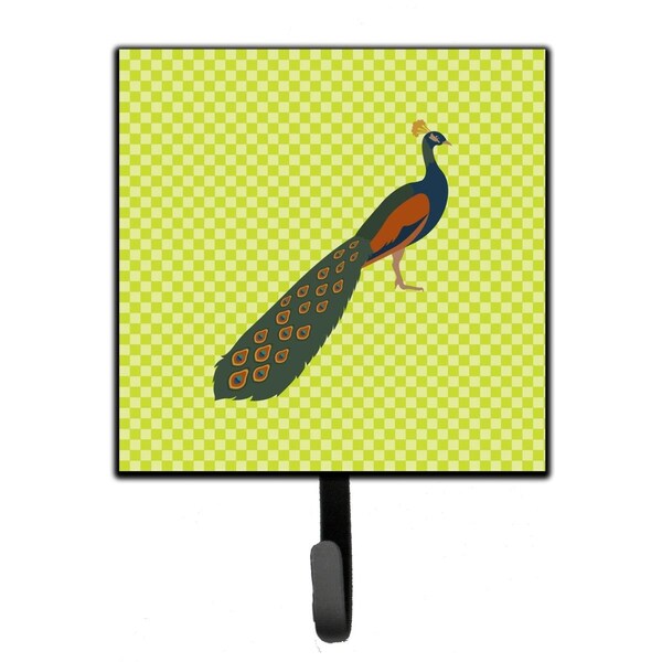Carolines Treasures Indian Peacock Peafowl Green Leash or Key Holder - BB7751SH4