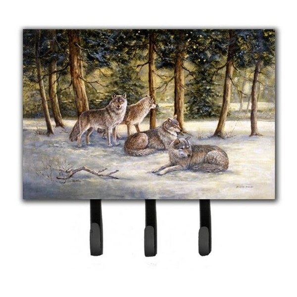 Carolines Treasures Carolines Treasures BDBA0371TH68 Wolves by Daphne Baxter Leash or Key Holder - BDBA0371TH68