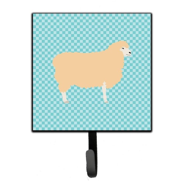Carolines Treasures English Leicester Longwool Sheep Blue Check Leash or Key Holder - BB8148SH4