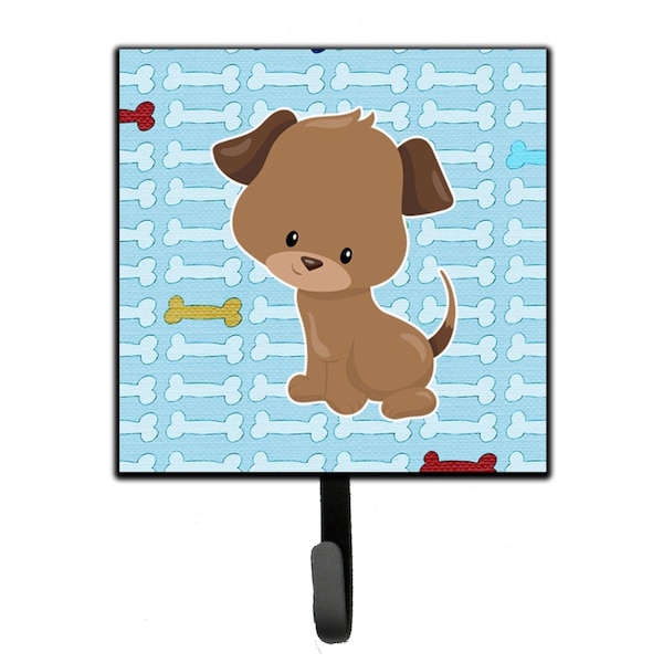 Carolines Treasures Puppy on Blue Bones Leash or Key Holder - BB7079SH4