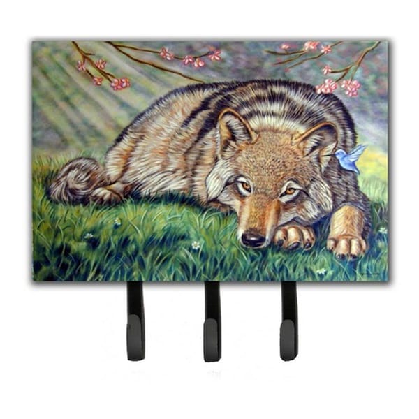 Jensendistributionservices Wolf And Hummingbird Leash & Key Holder - MI2103661