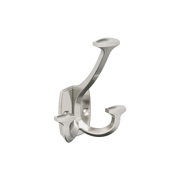 Amerock Vicinity Traditional Triple Prong Satin Nickel Wall Hook - H37004G10