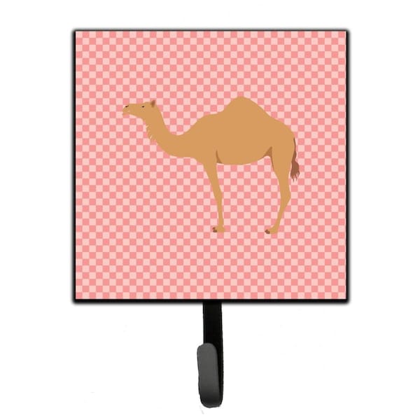 Carolines Treasures Arabian Camel Dromedary Pink Check Leash or Key Holder - BB7817SH4