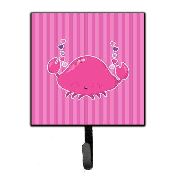 Carolines Treasures Pink Crab Leash or Key Holder - BB7129SH4