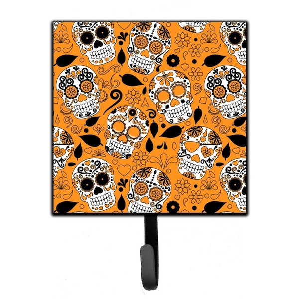 Carolines Treasures Day of the Dead Orange Leash or Key Holder - BB5118SH4