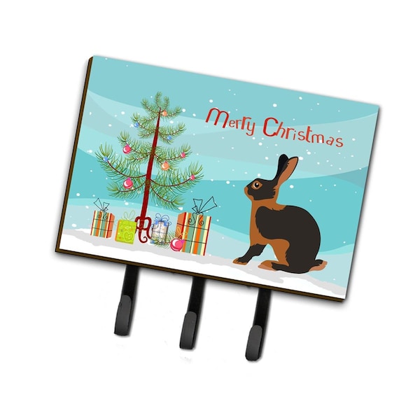 Carolines Treasures Tan Rabbit Christmas Leash or Key Holder - BB9330TH68