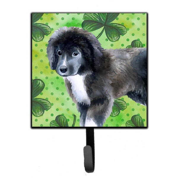 Carolines Treasures Newfoundland Puppy St Patricks Leash or Key Holder - BB9873SH4