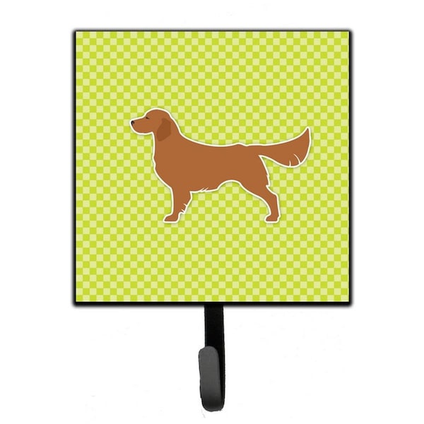 Micasa Golden Retriever Checkerboard Green Leash or Key Holder - MI230128