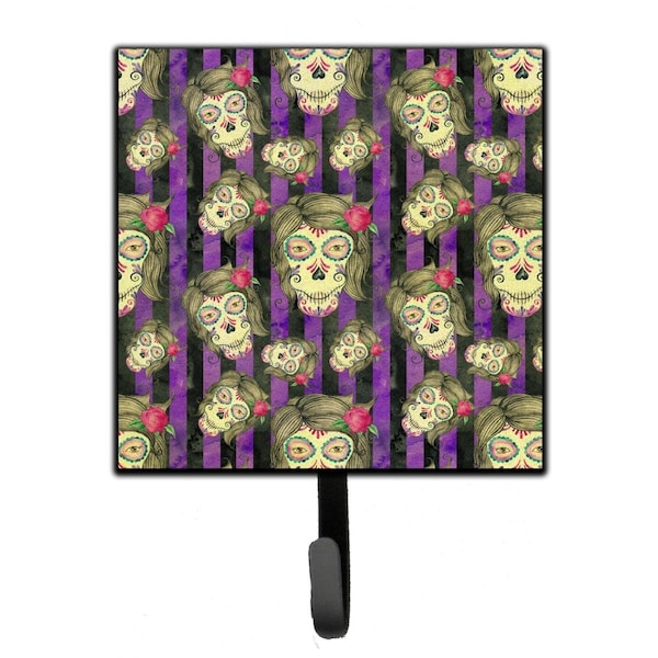 Jensendistributionservices Watecolor Day of the Dead Halloween Leash or Key Holder, 4.25 x 1 x 7 in. - MI1709966