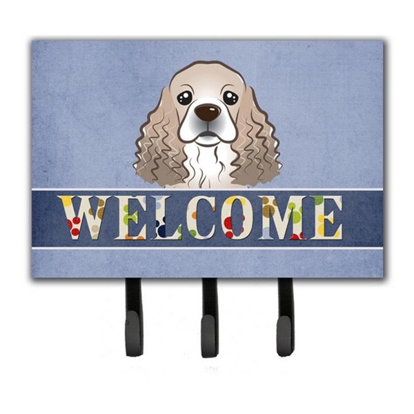 Jensendistributionservices Cocker Spaniel Welcome Leash & Key Holder - MI1721021