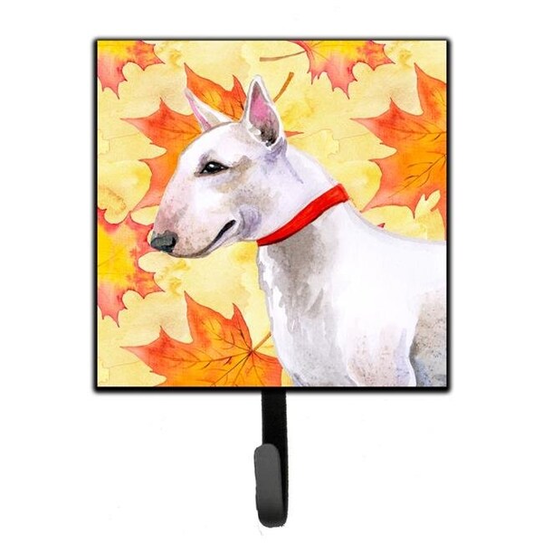 Carolines Treasures Carolines Treasures BB9954SH4 Bull Terrier Fall Leash or Key Holder - BB9954SH4