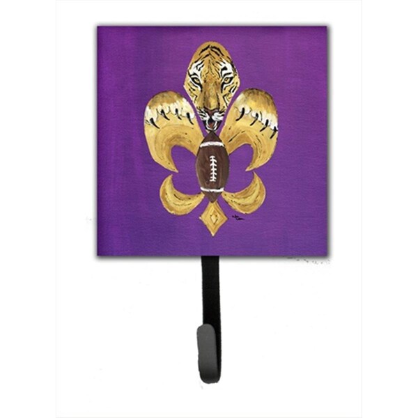 Jensendistributionservices Tiger Football Fleur De Lis Leash Holder Or Key Hook - MI1710552