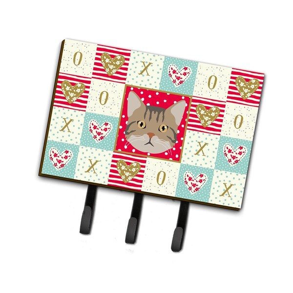 Carolines Treasures 6 x 2 x 9 in. American Wirehair Cat Love Leash or Key Holder - CK5083TH68