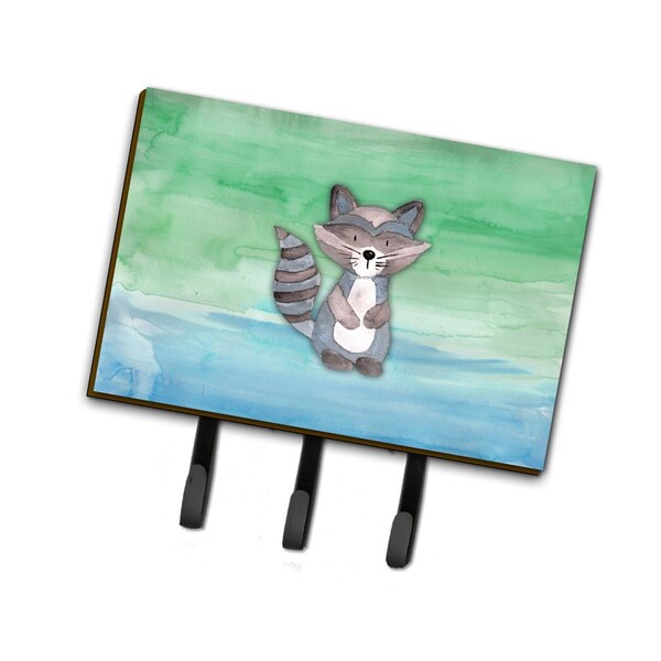 Carolines Treasures Raccoon Watercolor Leash or Key Holder - BB7438TH68