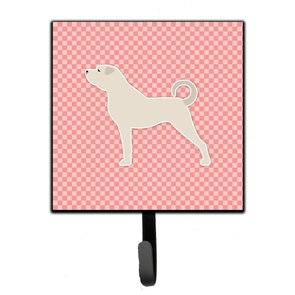 Micasa Anatolian Shepherd Checkerboard Pink Leash or Key Holder - MI221812