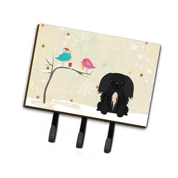 Jensendistributionservices Christmas Presents Between Friends Pekingnese Black Leash or Key Holder - MI1714985
