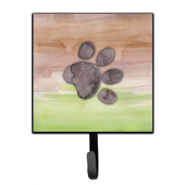Jensendistributionservices Dog Paw Watercolor Leash or Key Holder - MI1655585