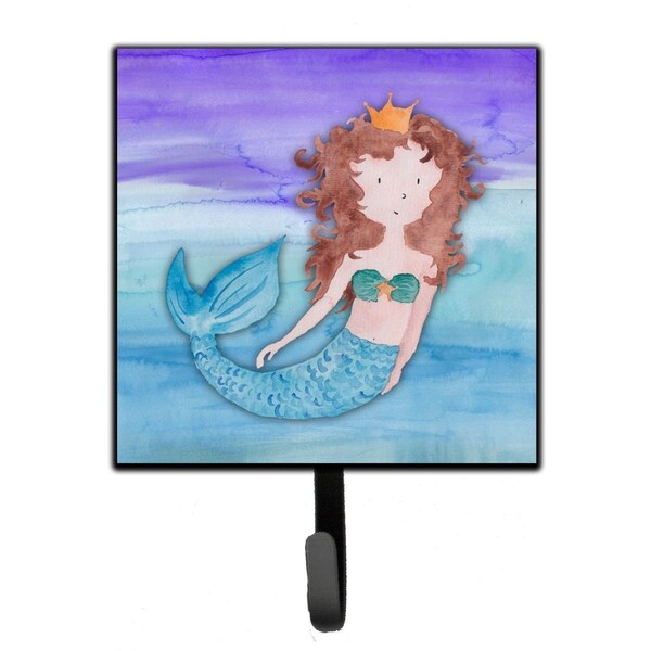 Jensendistributionservices Brunette Mermaid Watercolor Leash or Key Holder - MI2088099