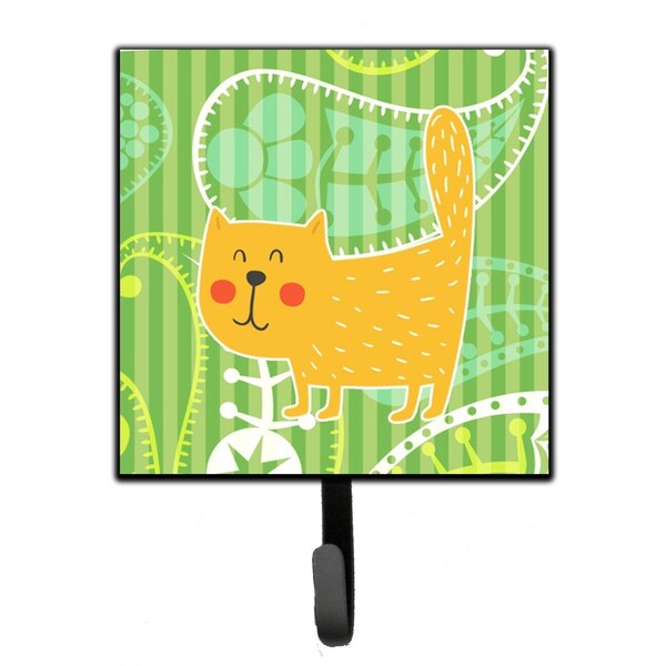 Jensendistributionservices Cat on Paisley Leash or Key Holder - MI1654387
