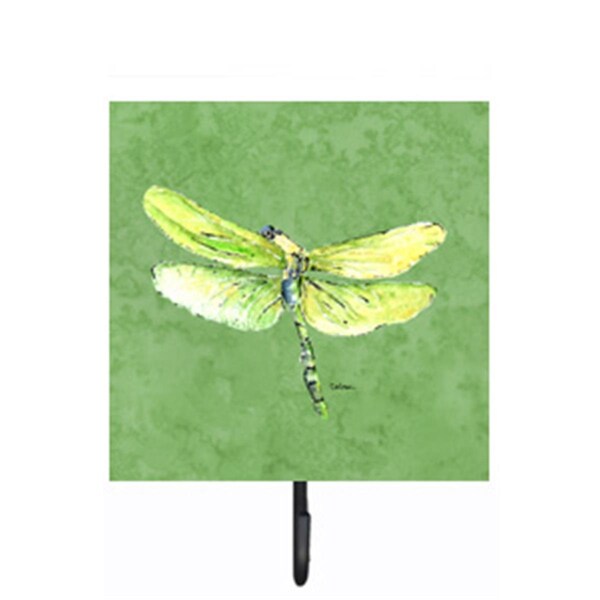 Carolines Treasures Dragonfly on Avacado Leash Or Key Holder - 8864SH4