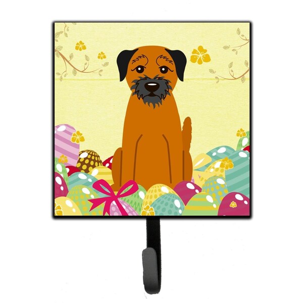 Jensendistributionservices Easter Eggs Border Terrier Leash or Key Holder - MI1654347