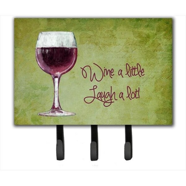 Jensendistributionservices Wine A Little Laugh A Lot Leash Or Key Holder - MI247981